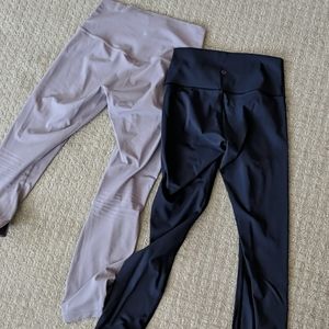 Two pairs Lululemon luxtreme leggings size 6